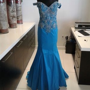 Mac Duggal 61970Y Ocean Blue
